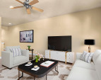 Bright and welcoming great room with seamless connection to outdoor living spaces