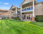Lush lawn and mature landscaping