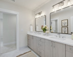 Double-sink bathroom shared by Jack & Jill bedrooms.