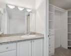 Vanity area of primary