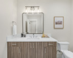 Second powder room for bonus room guests.