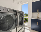Large laundry room, where you could stack the appliances for even more space