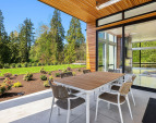Photo of adjacent, completed home (lot 3) covered patio - for representation purposes only.