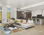 Photo of adjacent, completed home (lot 3) great room for representation purposes only.