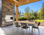 Photo of adjacent, completed home (lot 3) covered outdoor living area - for representation purposes only.