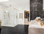 Photo of adjacent, completed home (lot 3) primary bathroom - for representation purposes only.