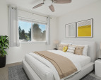 2nd bedroom on upper level with territorial view - Virtually staged to give you a sense of the potential!
