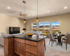 Light and bright open concept living and river views