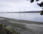 Your beach looking west, toward Bremerton. Navy vessels and WS ferries pass through here. Tidelands are included.