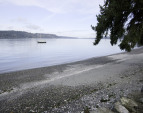 Your beach looking north, toward Illahee and Bainbridge Island.