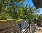 Small deck off the living room, perfect for grilling