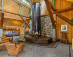 The Cedar and Douglas Fir are from the forest, cut and milled from the original Lopez hilltop.