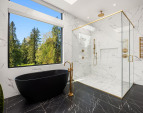Photo of adjacent, completed home (lot 3) Primary bathroom - for representation purposes only.