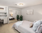On the lower level you have an additional bedroom and 3/4 bath.