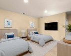 Versitile third bedroom, ideal for guests, home office or creative space