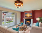 Upstairs: Living room, virtually Staged. Upstairs: Living room, virtually Staged.