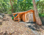 Kayak storage and boating/gear shed. Kayak storage and boating/gear shed.