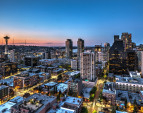 From this balcony, 240 degree views wrap around from the West northward to the East.