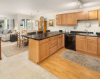 Open concept from kitchen, dining to living room, perfect for entertaining.