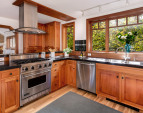 Viking range and oven! There is also a second oven to the left.
