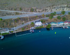 Aerial View of Lot with boundary lines.