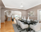 Dining room with living room beyond.
