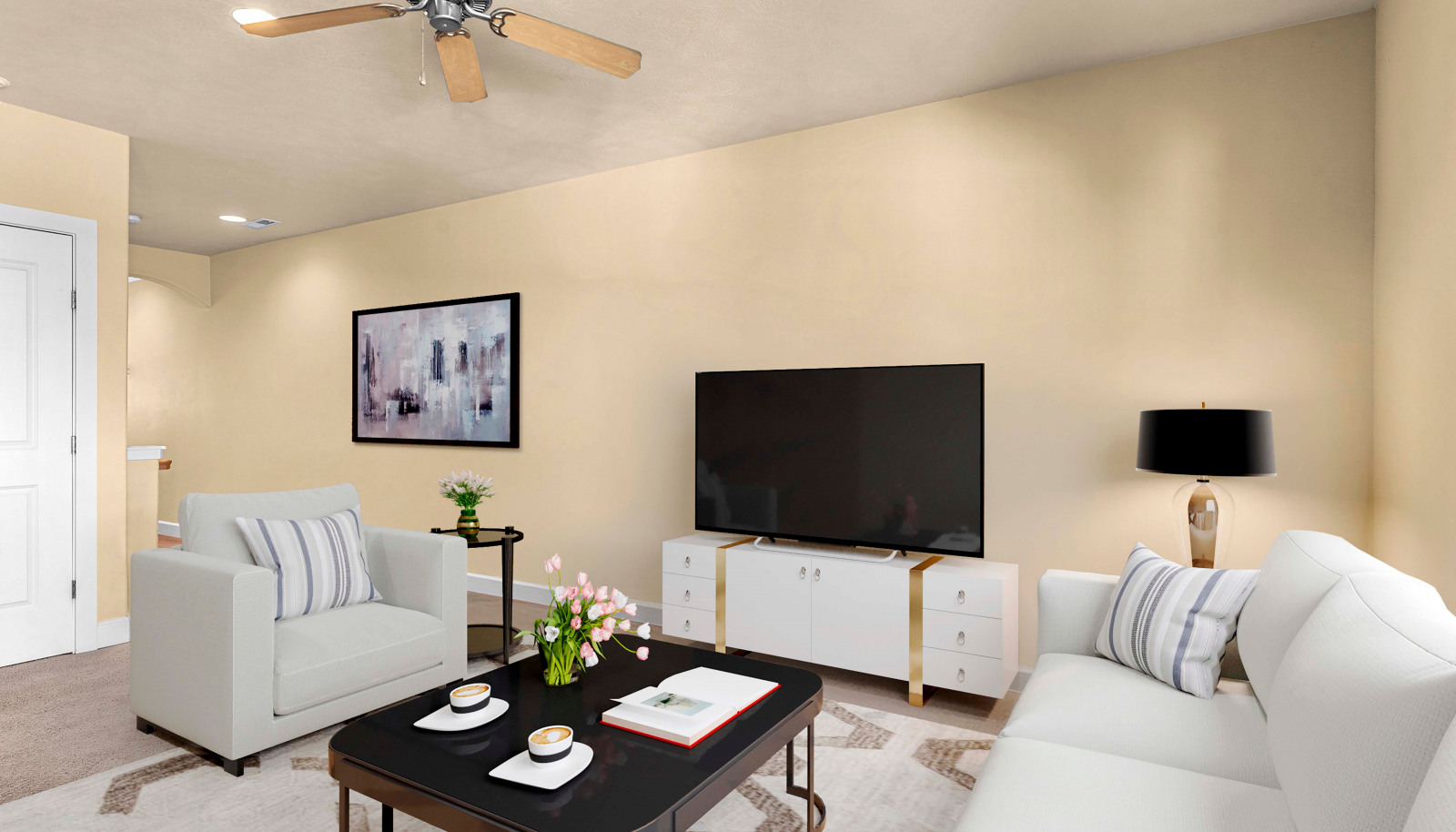 Bright and welcoming great room with seamless connection to outdoor living spaces
