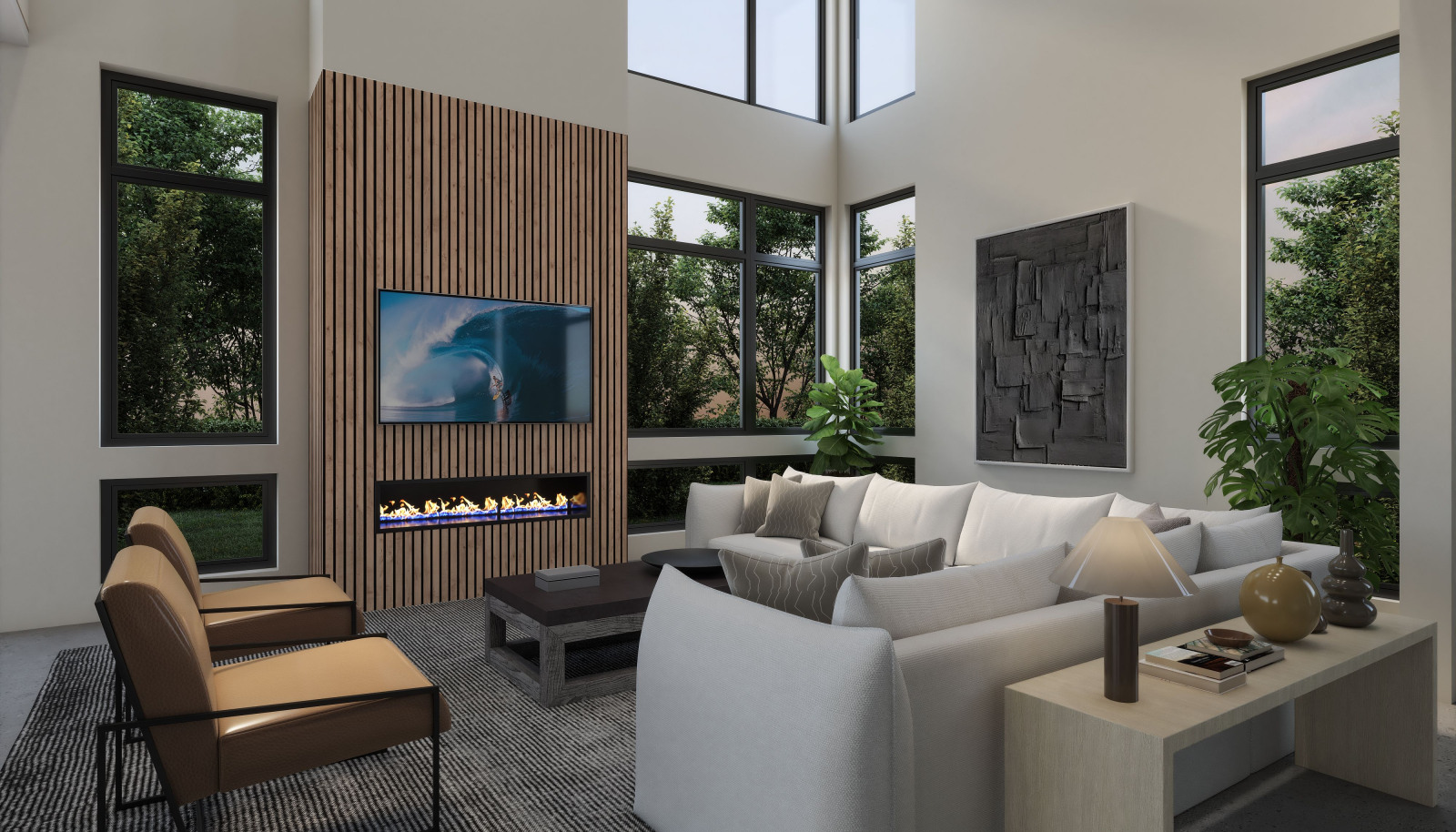 *RENDERING OF LOT 2 Great room - For representation purposes only**