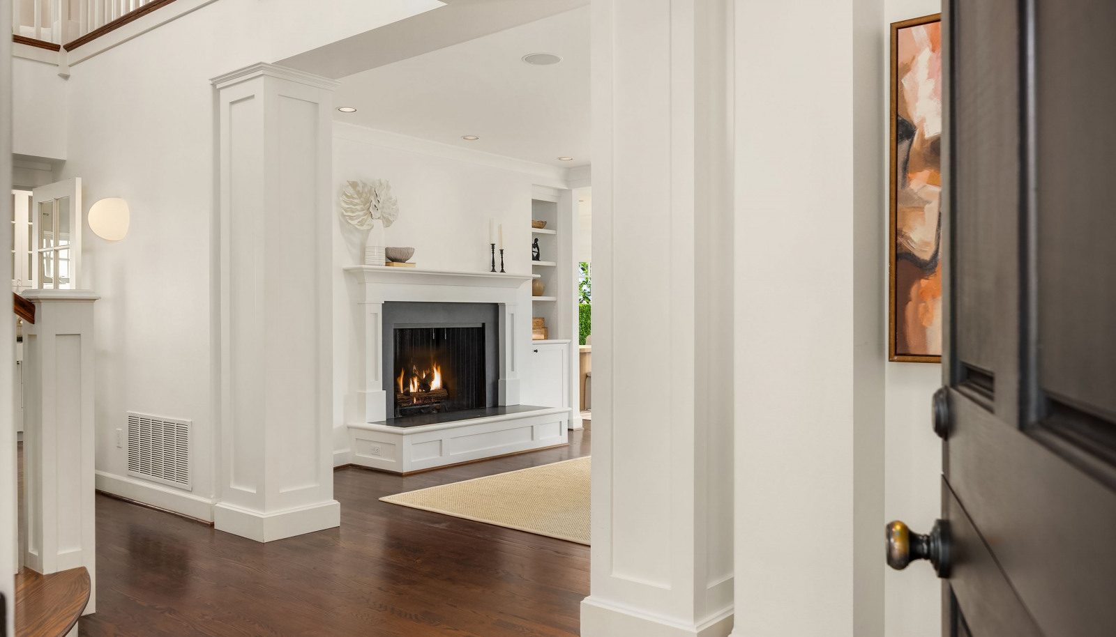 As you walk into the home....