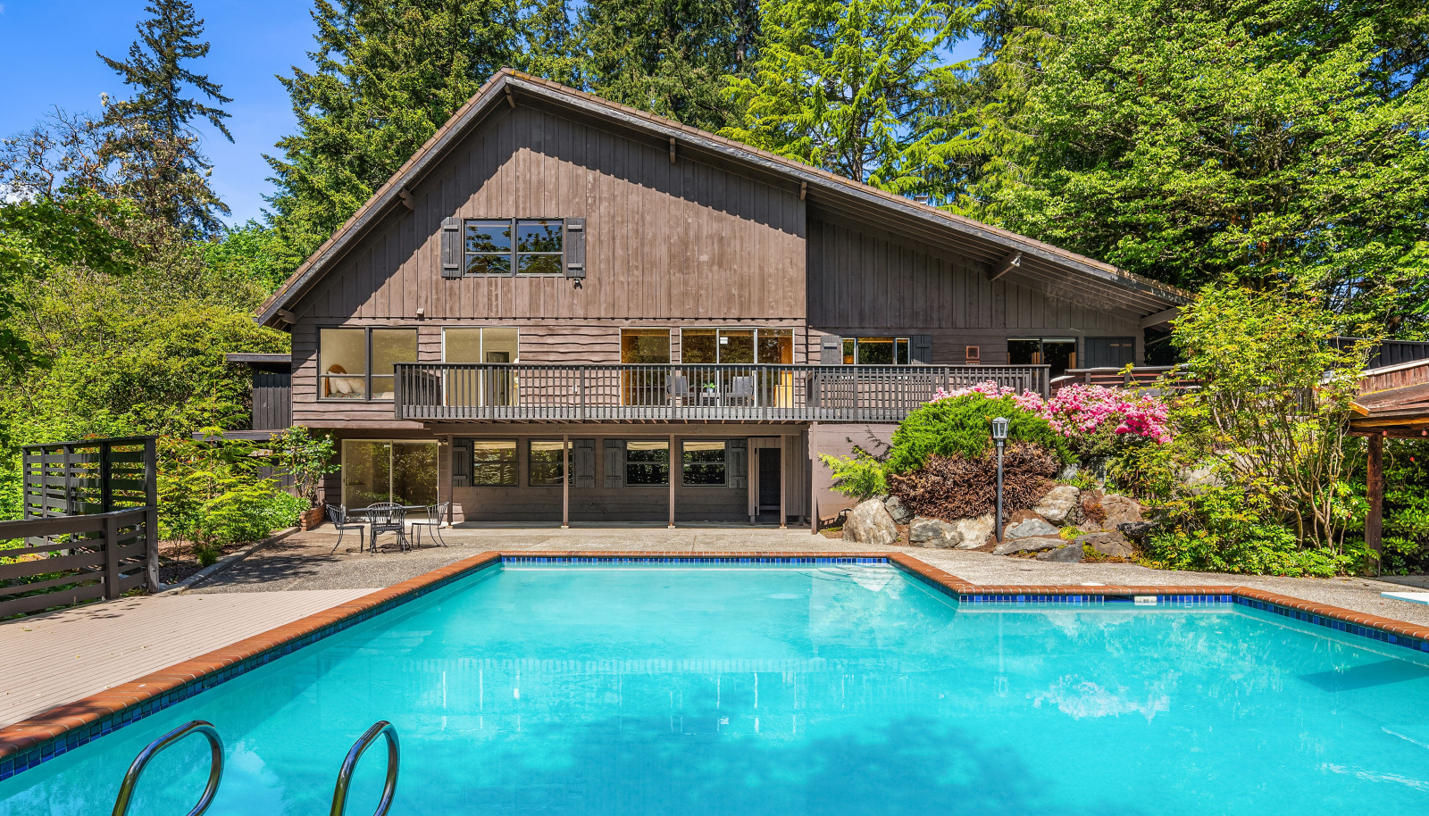 Rare ultimate private estate on 1.27 acres, spanning two tax parcels. Perfect opportunity to add an ADU for guests or rental income. A unique blend of space, privacy.