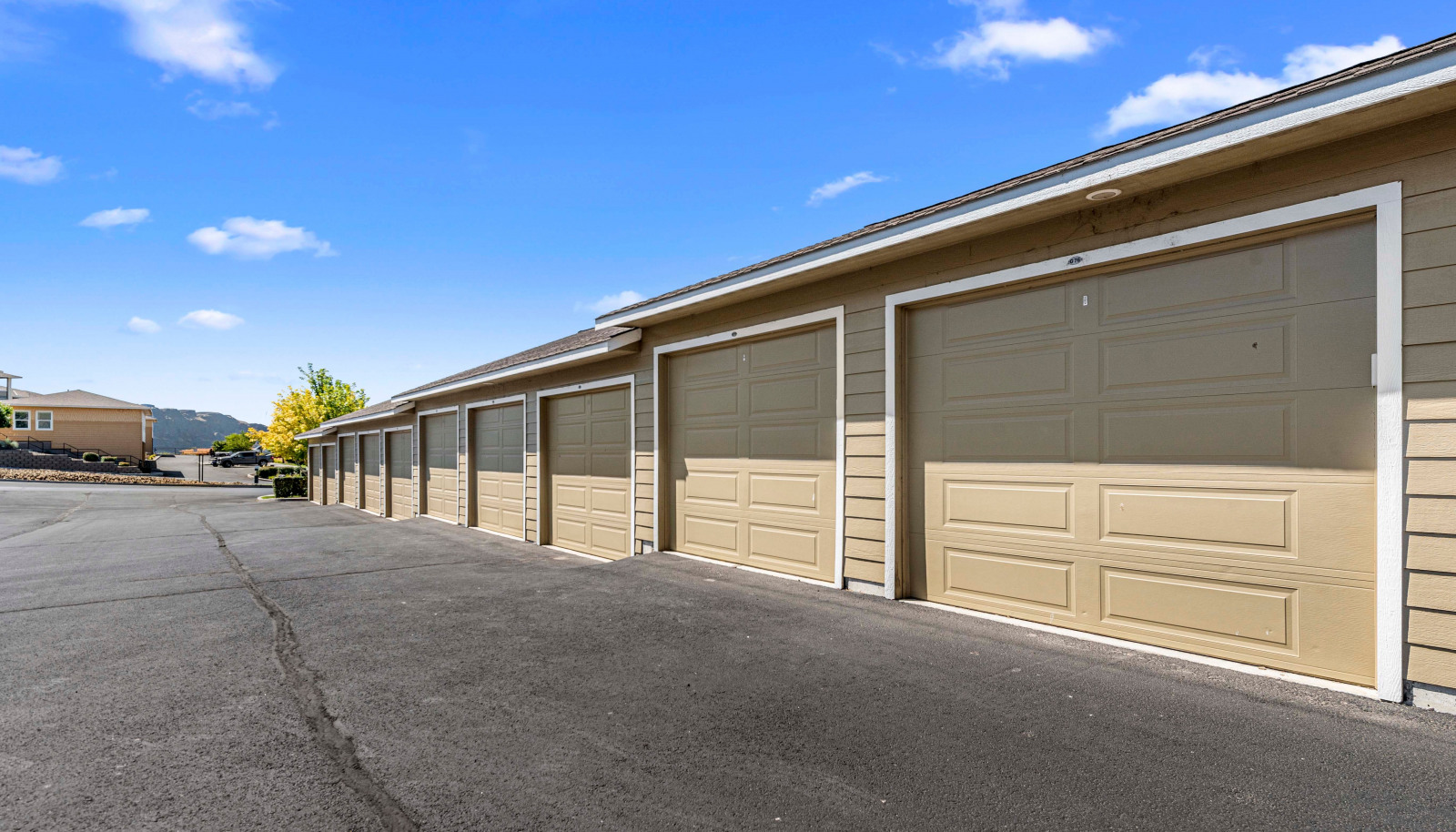 Easy access garage with ample driveway space for owners and guests