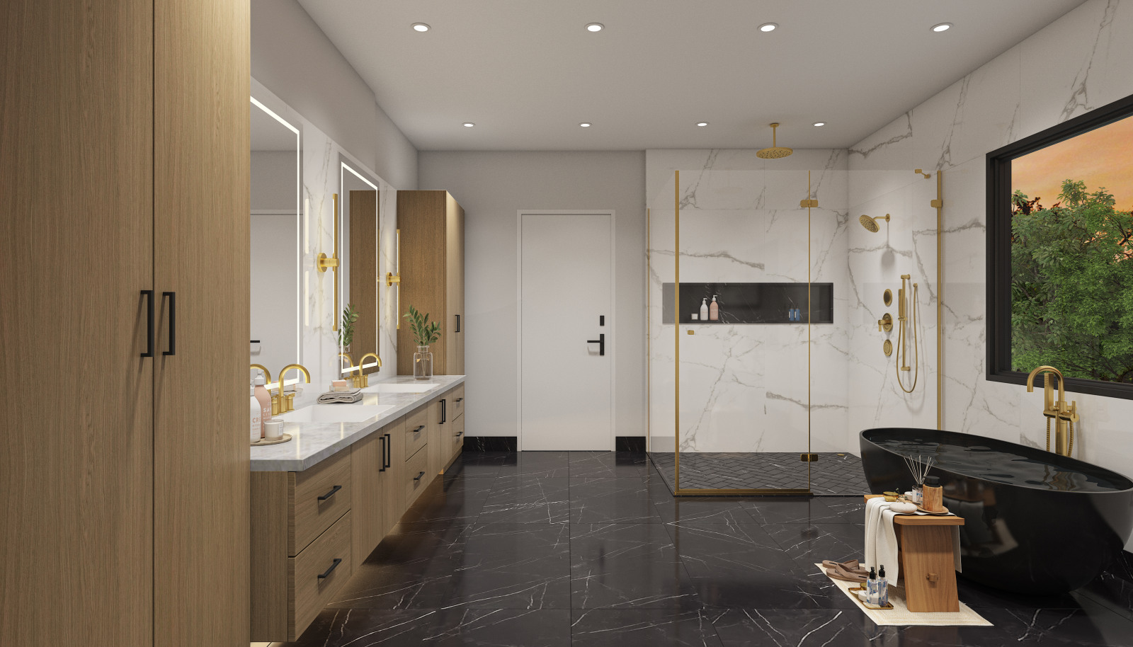 *RENDERING OF LOT 2 Primary bathroom *For representation purposes only**