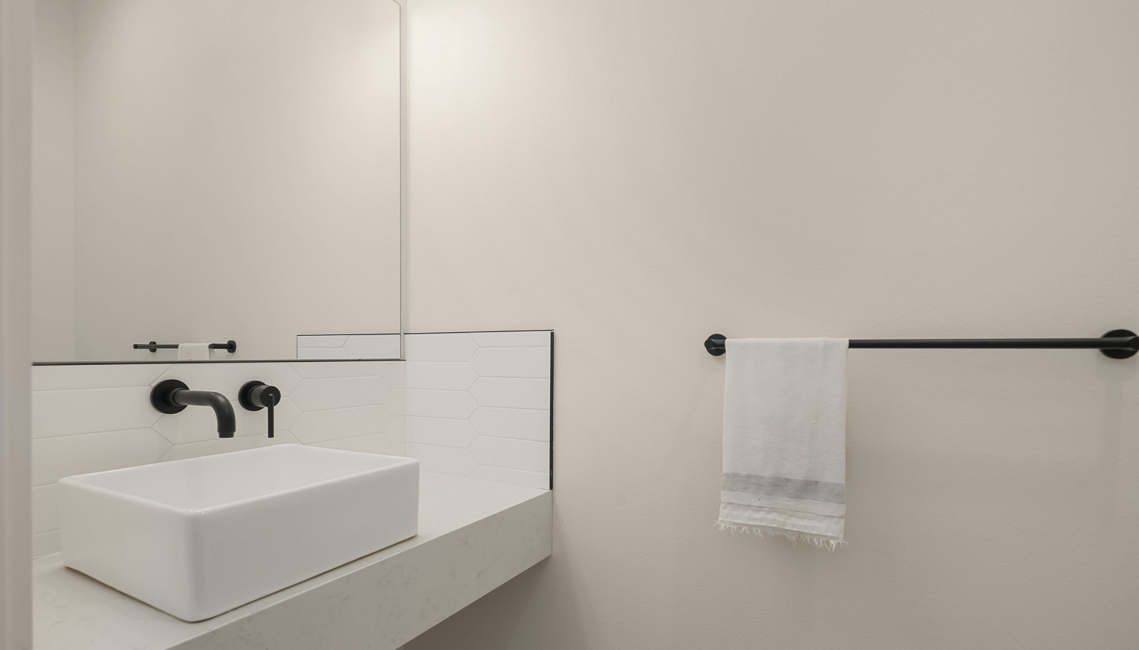 Powder room (half bath) on the main floor
