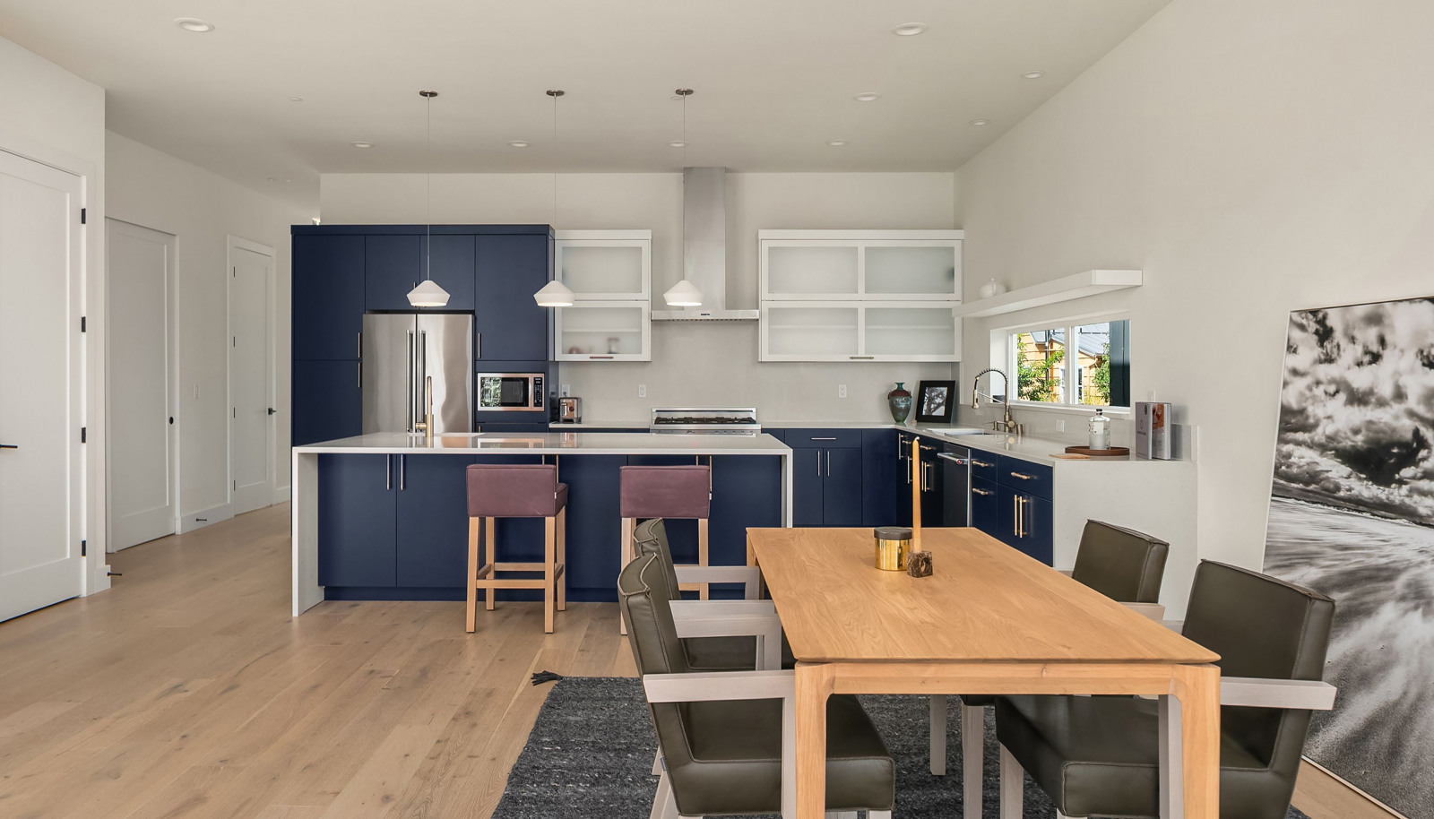 Plenty of space for an oversized dining set