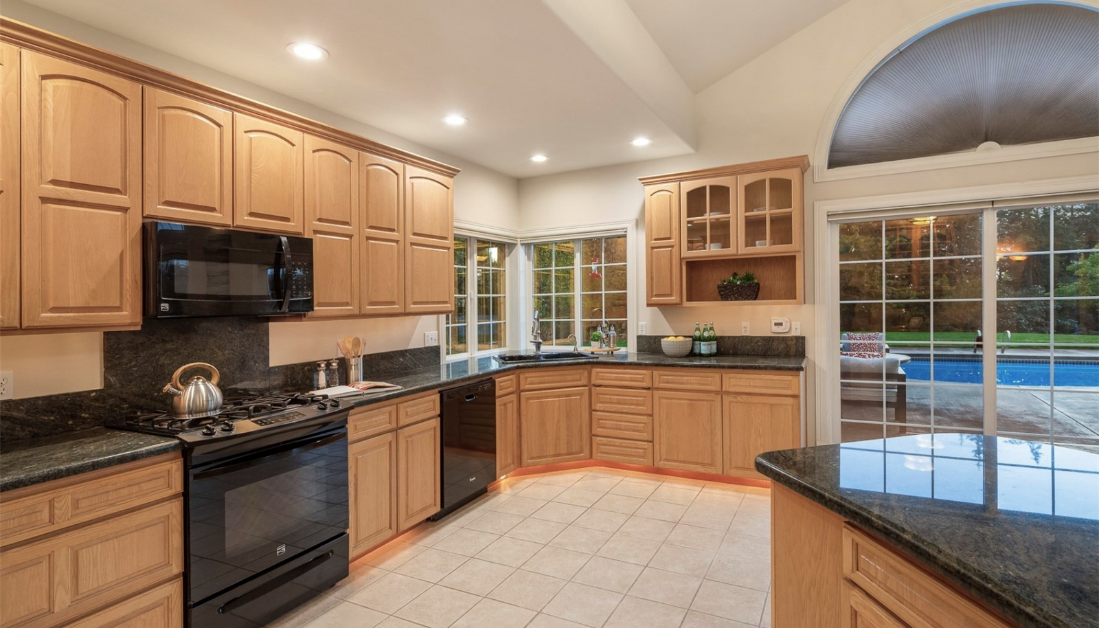 Spacious kitchen with ample cabinet space Spacious kitchen with ample cabinet space