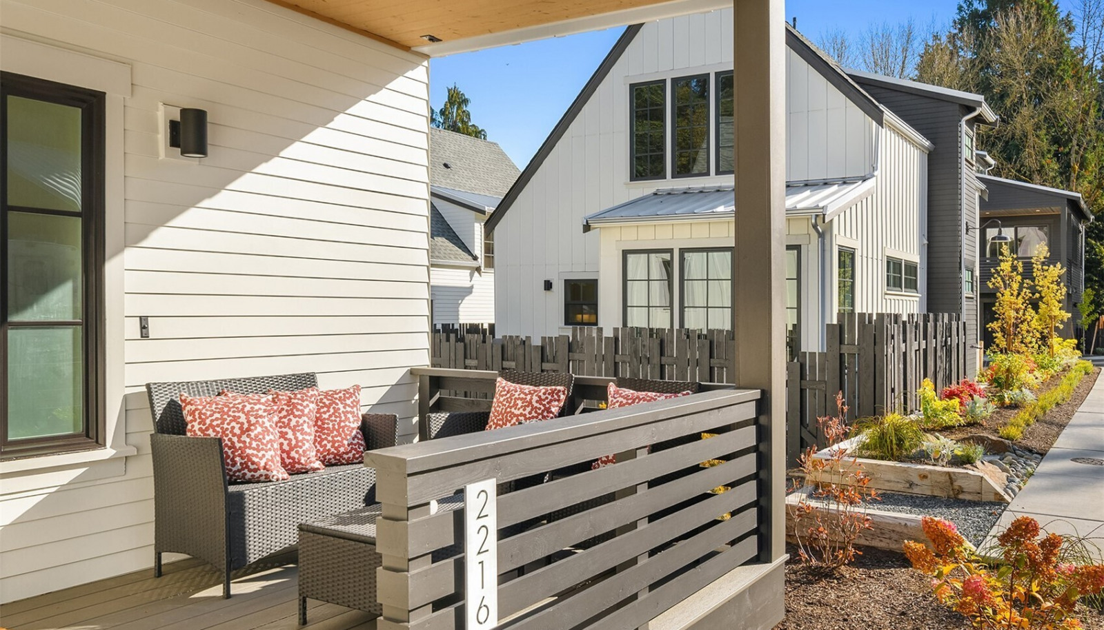 Enter your new home through the sun drenched west facing covered front porch. Enter your new home through the sun drenched west facing covered front porch.
