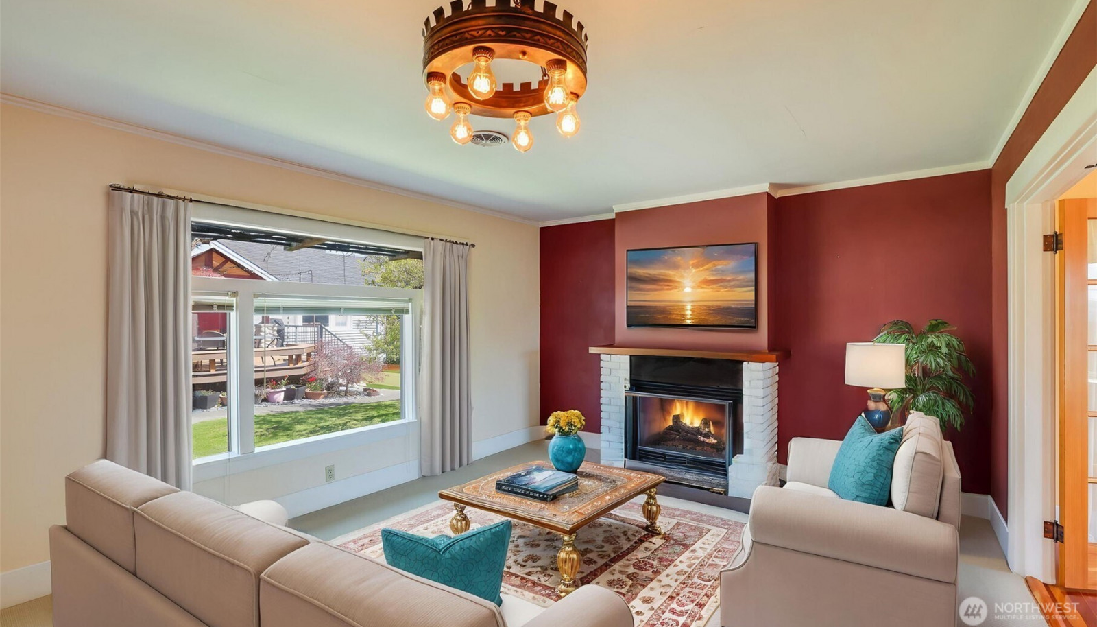 Upstairs: Living room, virtually Staged. Upstairs: Living room, virtually Staged.