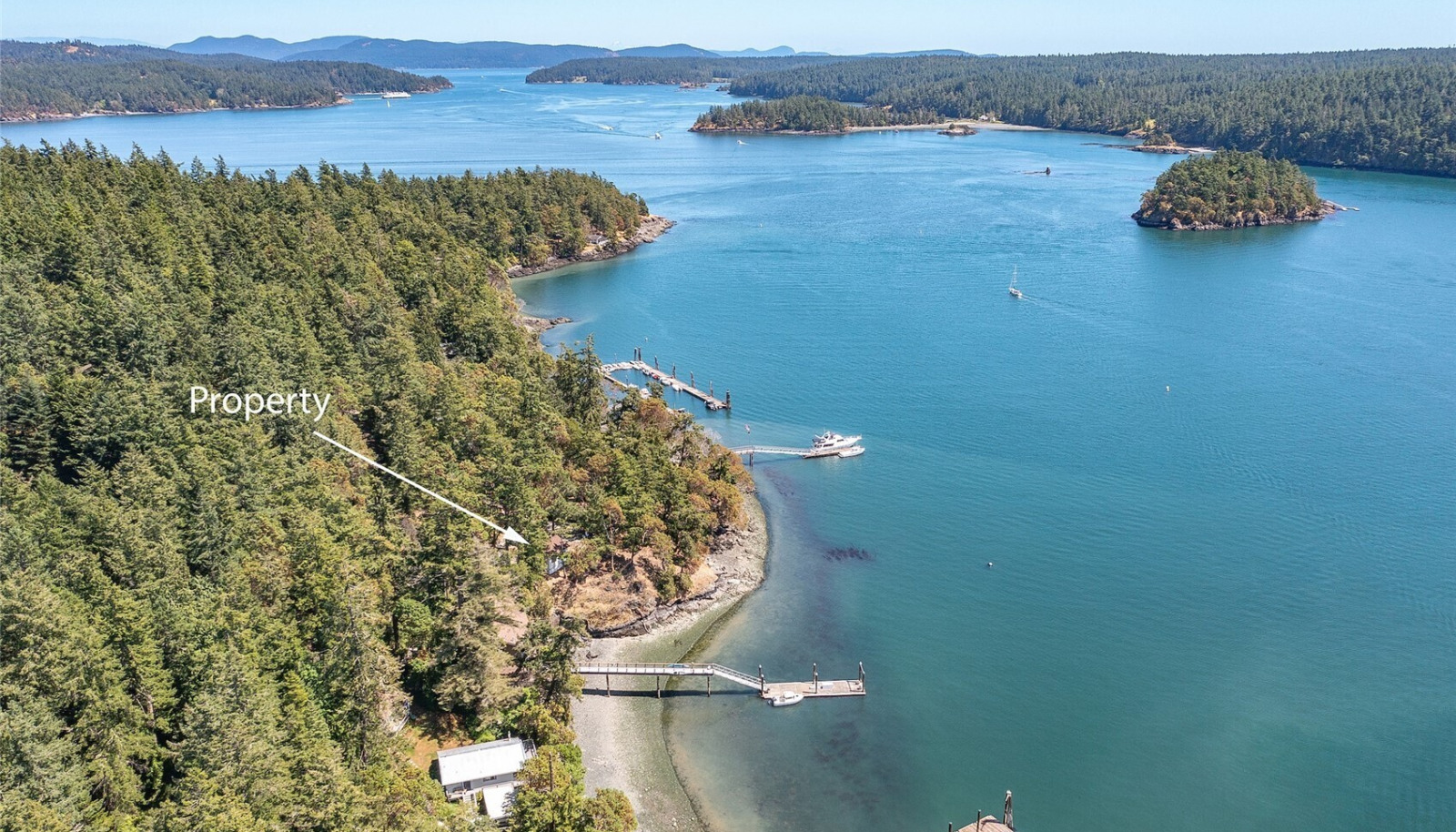 Prime location with southwest views to Pole Pass and Crane Island. Prime location with southwest views to Pole Pass and Crane Island.