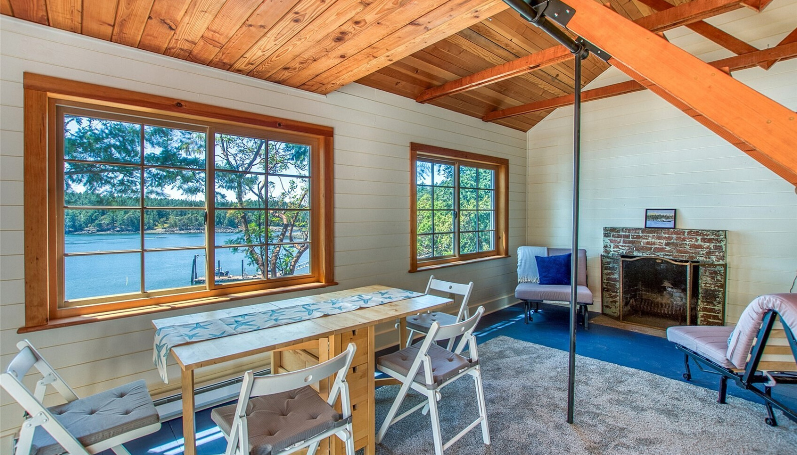 Interior of the original 1930s cabin. Interior of the original 1930s cabin.