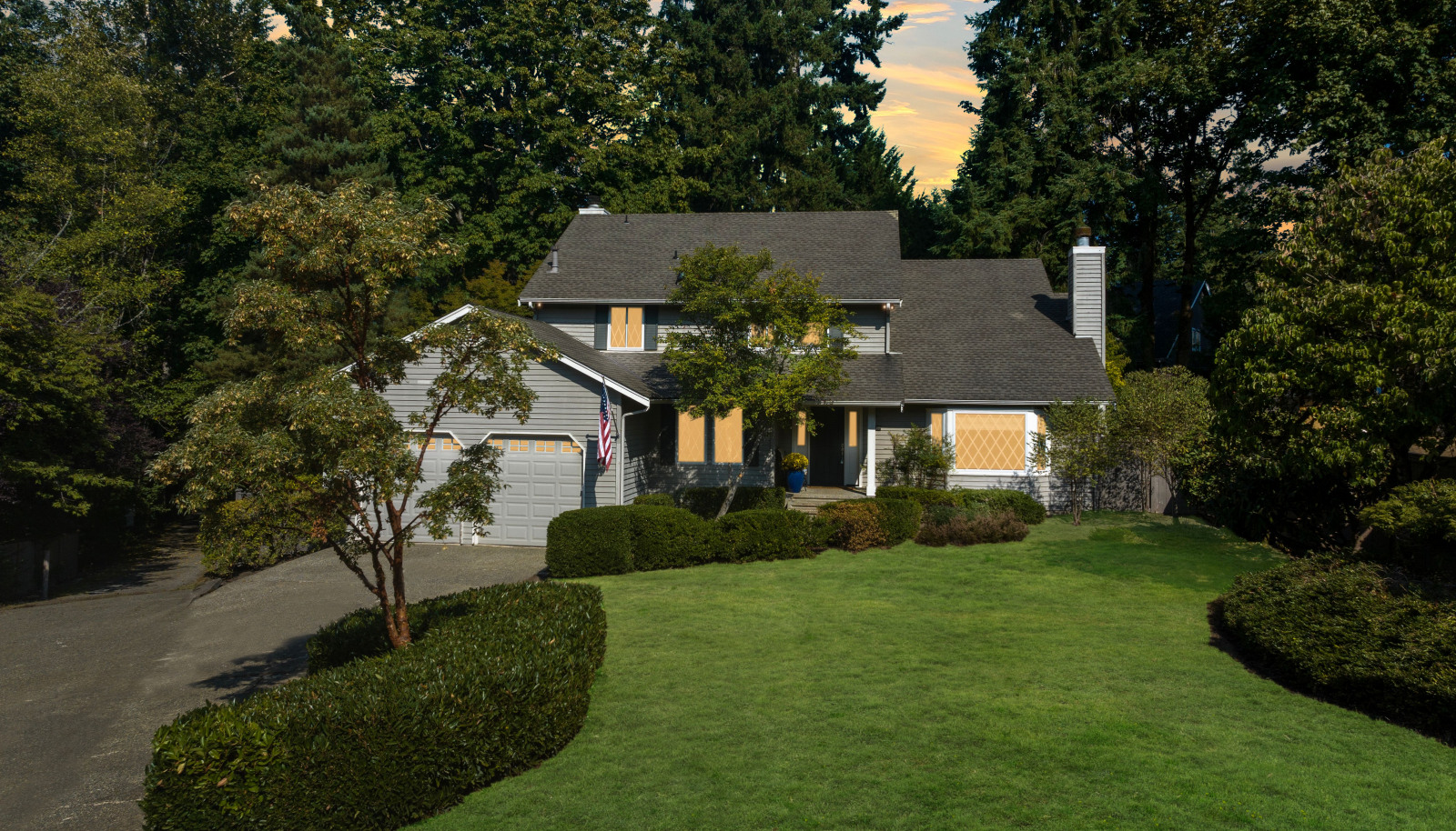Stunning & completely updated superior build home adjacent to private trail access to Pine Lake