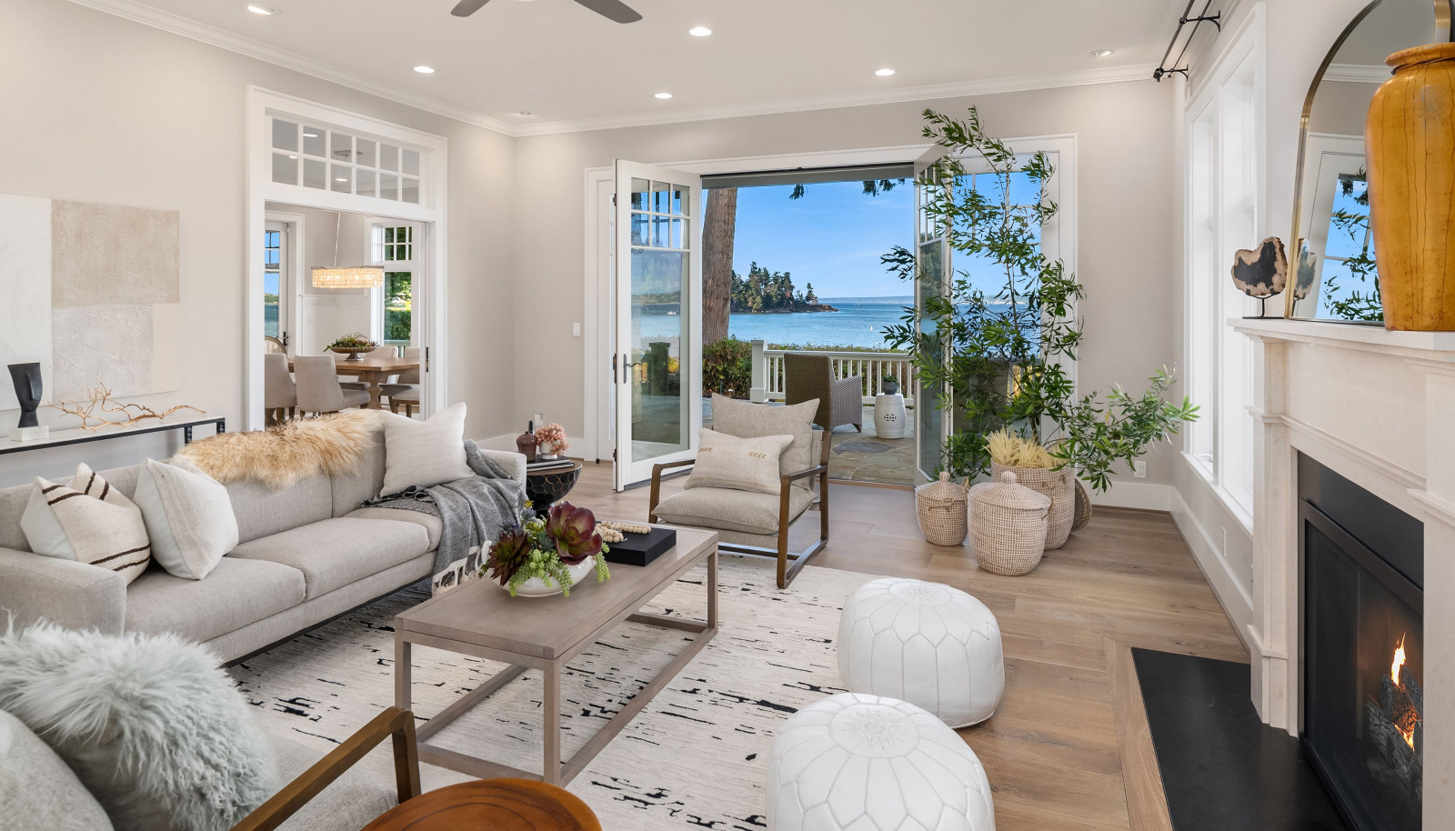 Luxe interiors throughout... this is the living room.