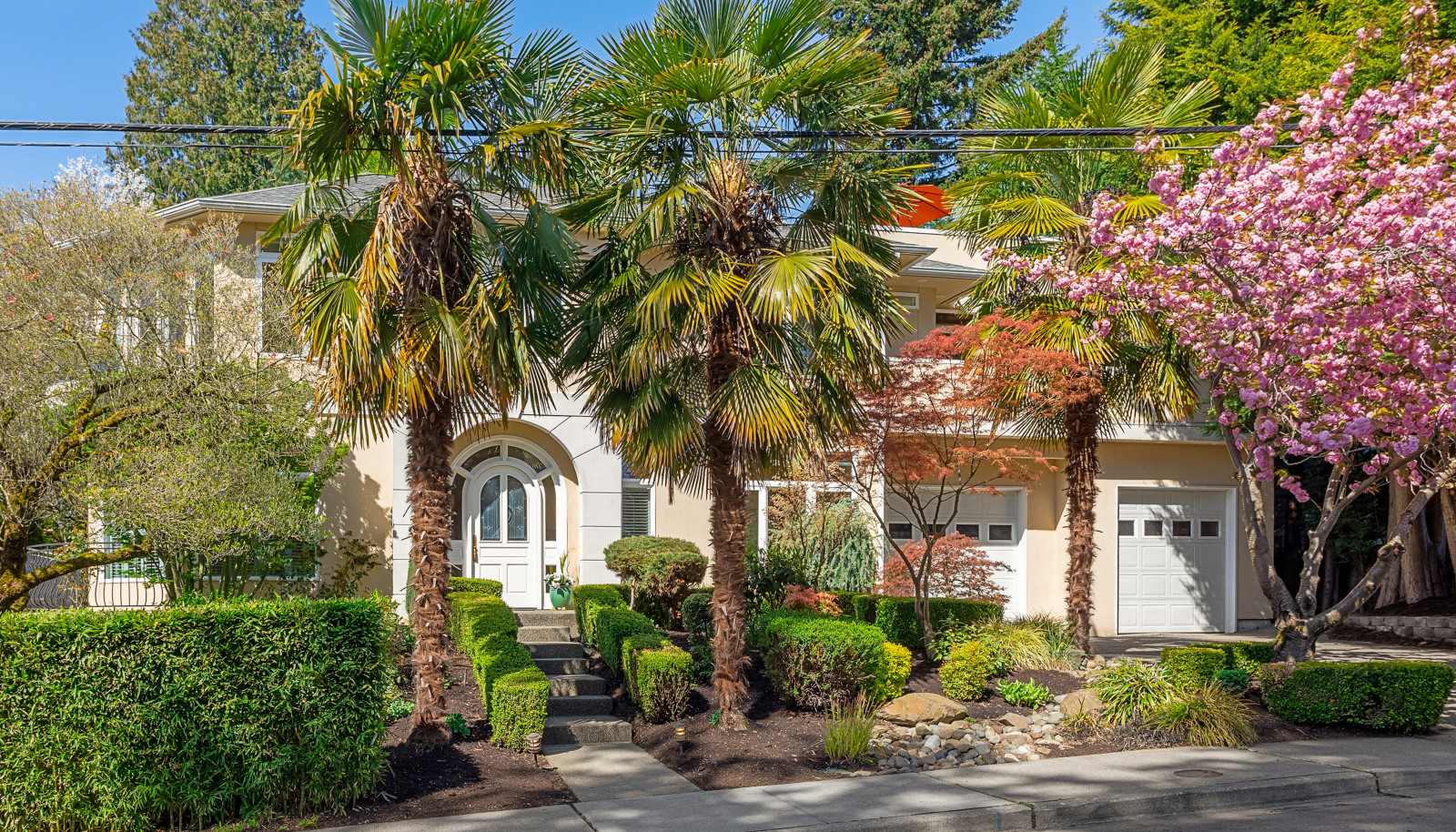 Mediterranean style stucco home