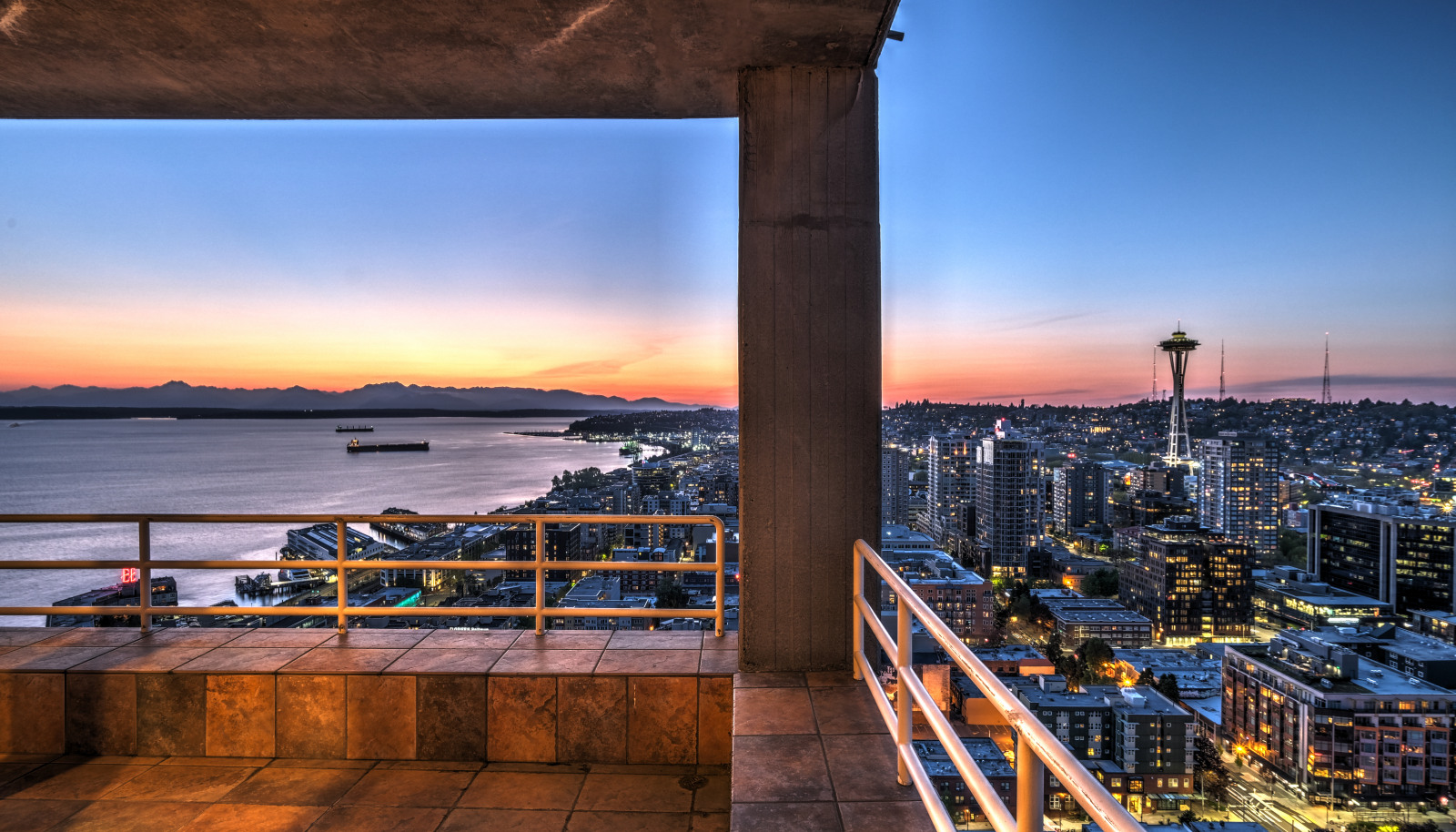 Two terraces offering stunning wrap around views.