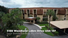 1st Floor Corner Unit Condo for Sale in Picturesque 55+ Community in Palm Beach Gardens!