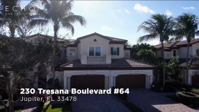 Stunning Carriage Home for Sale Situated Near the 9th Hole in the Jupiter Country Club!