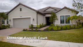 Tranquil Lakefront Views in the Gated Resort Style 55+ Community in Port St. Lucie!