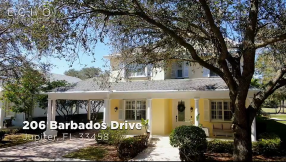 The Island at Abacoa Home for Sale with Sparkling Pool & Amazing Sunset Views Overlooking the Golf Course!