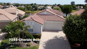 Magnificent Lake Views from this Charming Home Located in the 55+ Community of the Cascades in Boynton Beach!