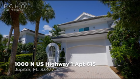 Launch Your Paddle Board or Kayak From Your Backyard at this Jupiter Harbour Townhome!