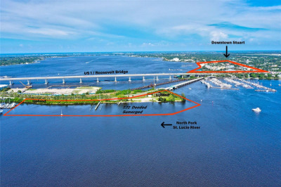Parcels on the convergence of the North & South St. Lucie River with Ocean access